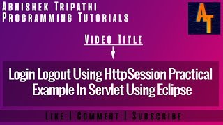 Login LogOut using Httpsession