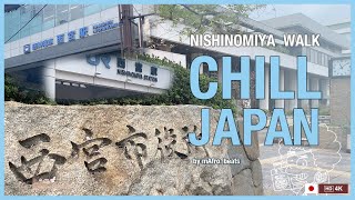 【4K】2020 April CHILL JAPAN WALK 西宮 Nisinomiya walk 14min 阪神西宮 JR西宮 散歩 昼 walk