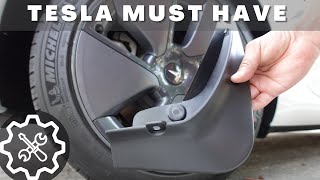 Enhancing Exterior Protection: Installing Mud Flaps on a Tesla Model 3