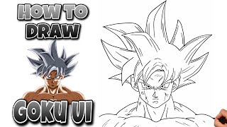 How To Draw Goku Ultra Instinct | Dragon Ball Super #gokuultrainstinct #drawing