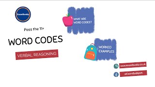 Eleven plus (11+) Verbal reasoning; 'Word Codes' - ExamBuddy