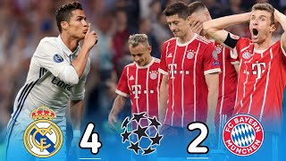 Real Madrid 4-2 Bayonne Munich UCL 2017 #cristianoronaldo Extended Highlights Goals.
