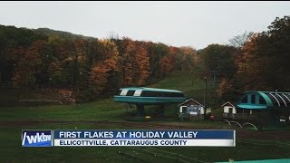 Snowfall at Holiday Valley in Ellicottville