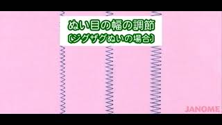 【エクール M510】 16.ぬい目の〈幅・あらさ〉の調節