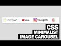 Minimalist CSS Image Carousel Tutorial