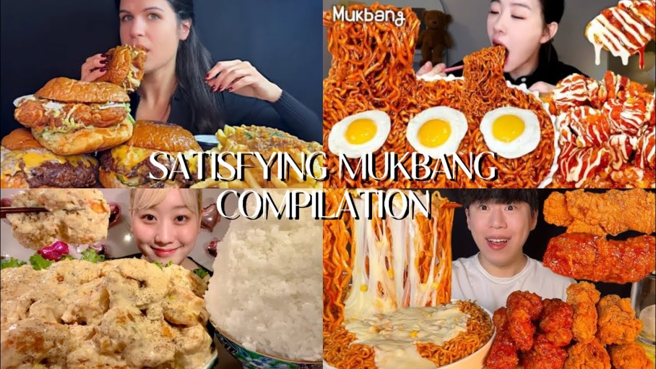 Asmr Satisfying Mukbang Compilation Youtube