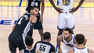 Steph Curry did the opening tip vs. Victor Wembanyama 🤣 | NBA on ESPN
