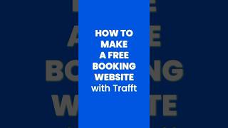 Free Booking Website in 5 Minutes With Trafft Online Scheduling Software