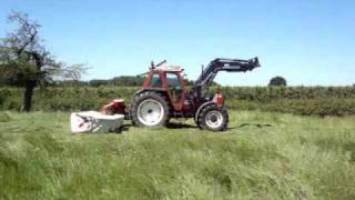 www.tractorfoto.tk- weide maaien met de Fiat 110-90 DT+ Kuhn DMG 702