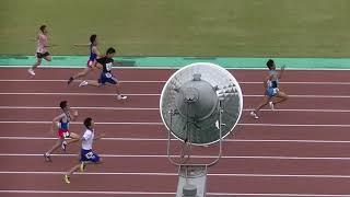 20190608北九州市中学陸上各区大会 中1男子100m決勝（八幡西）