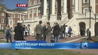 CNU students protest President-elect Trump's 'hateful rhetoric'