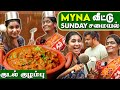 எங்க வீட்டு Special Sunday சமையல் 🤩💥 | Madurai Style குடல் குழம்பு Recipe 😋 | Myna Wings