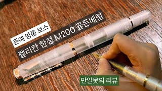 셀프 크리스마스 선물🎄- 펠리칸 M200 골든베릴 만년필 & 잉크