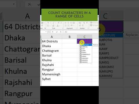 EXCEL TIPS: Count Characters in a Range of Cells