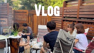 ggillbbu vlog : 마당에서 삼겹살🥩 | 이것이 캠핑 아닝교?| 신혼부부 반주일상🍻 | 요린이🙋🏻‍♀️ | 유미의세포들🏠