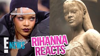 Rihanna HONORED With Marble Statue at Met Gala 2022 | E! News