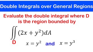 🟡17b - Double Integrals over General Regions | Example 2