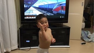 1歳8ヶ月の息子 はりきって私鉄電車を解説してます！超カワイイよ【高画質 SONY HDR-CX900で撮影】