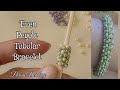 DIY Beaded Even Peyote Tubular Bracelet Tutorial - Easy technique 🌷