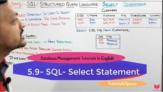 5.9- (Eng) SQL Select Statement | select syntax in sql | select sql query | introduction to sql
