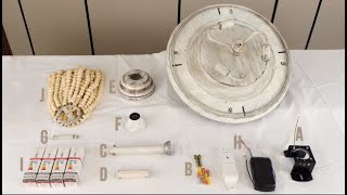 Boho ceiling fan installation video