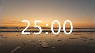 25 Minute Pomodoro Timer - Relaxing Sunrise Timer