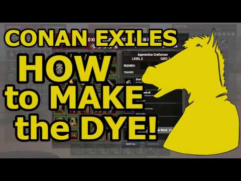 CONAN EXILES How to make the DYE in 30 sec (PTR) CONAN EXILES How to make the DYE in 30 sec (PTR)