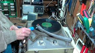 Newcomb TR-1656-M Record Player Video #4 - Playing 78rpm Records