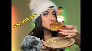 ASMR COMIENDO PANAL DE MIEL ( Eating sounds ) with Jade