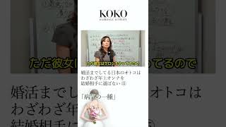 婚活までしてる日本のオトコはわざわざ年上オンナを結婚相手に選ばない⑮「病気の一種」 #Shorts