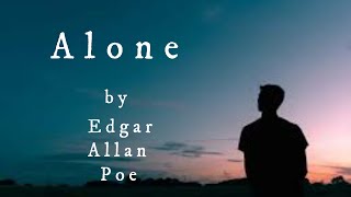 “Alone” by Edgar Allan Poe | Feels Alone | Heart Touching Poem | loneliness