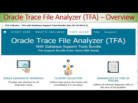Oracle Trace File Analyzer (TFA) All in One Diagnostic Tool for Grid and Database Issue - Overview