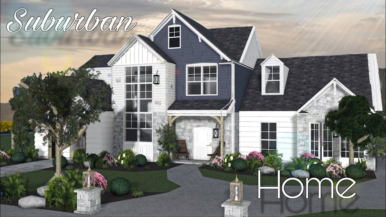 Bloxburg || Realistic Suburban Home Speedbuild - YouTube