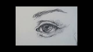 easy step by step eye drawing, Einfache Schritt-für-Schritt-Augenzeichnung, Adım adım  göz çizimi