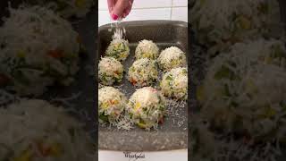 Vegetables and Rice Snack with Cheese