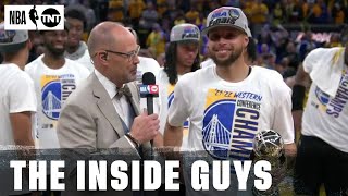Golden State Warriors Receive 2022 Western Conference Finals Trophy | NBA on TNT
