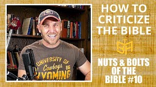 How to Criticize the Bible