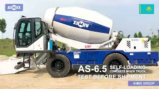 AS-6.5 Self Loading Concrete Mixer Was Doing Well In Nur-Sultan, Kazakhstan