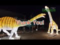 chinese manufacturer made outdoor silk dinosaur lanterns for light show