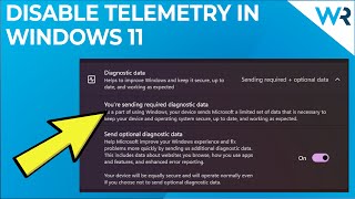 How to disable telemetry in Windows 11