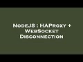 NodeJS : HAProxy + WebSocket Disconnection