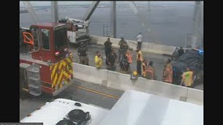 Crash with rescue on Francis Scott Key Bridge near Baltimore