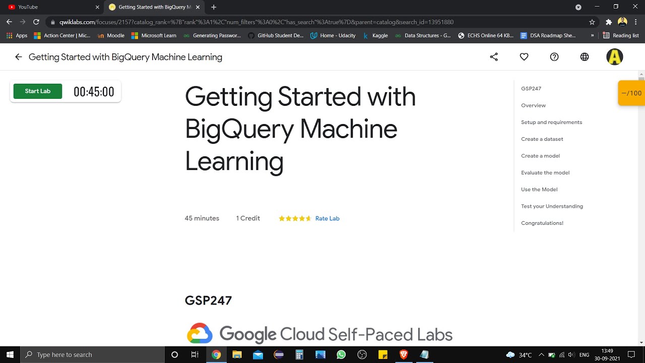 Getting Started With BigQuery Machine Learning [GSP247] | Qwiklabs ...