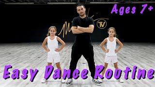 Easy Dance Routine - (Hip Hop Dance Tutorial AGES 7+)  | MihranTV