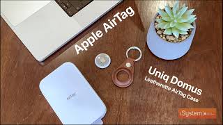 Apple AirTag + Uniq Leather Case Keychain