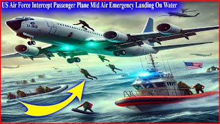 US Air Force Intercept Passenger Plane Mid Air Emergency Landing On Water #youtubeshorts  #shorts