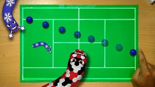 Worm zone real life - WormsZone.io viral video - Marbles Tennis Game #4