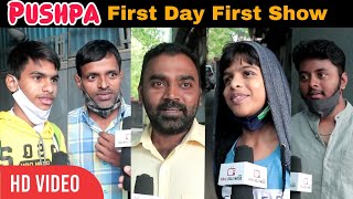 Pushpa The Rise PUBLIC REVIEW | FIRST DAY FIRST SHOW | Allu Arjun, Rashmika Mandanna