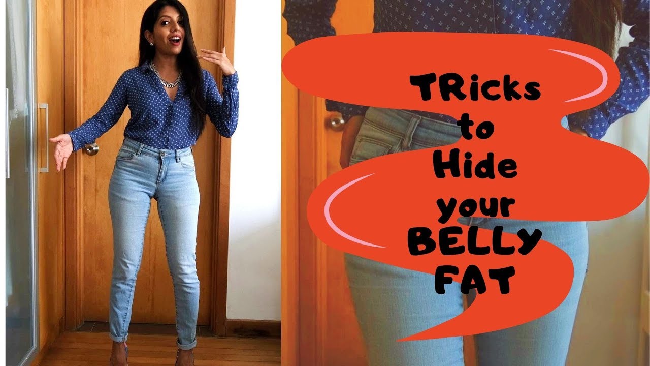 Outfit Tricks To Hide Belly Fat - How I Hide My Bloatedness - YouTube