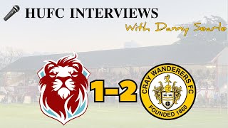 🎤 𝐇𝐔𝐅𝐂 𝐈𝐍𝐓𝐄𝐑𝐕𝐈𝐄𝐖𝐒 HASTINGS UNITED 1-2 CRAY WANDERERS #COYU #HUFC